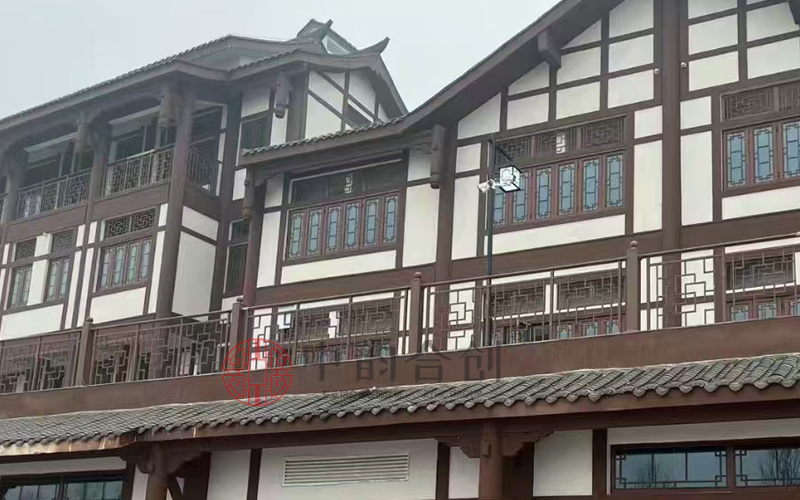 江西街道改造中式花格、护栏装饰项目案例